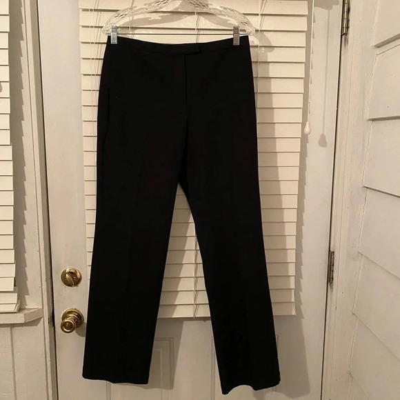 Chico’s Black Straight Leg Pants Women’s Size 1.5 Reg./10 - Picture 1 of 7